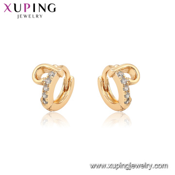 96889 xuping 18kgold cor banhado hoop crianças brincos jóias